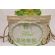 Cutie botez personalizata traditionala broderie stelute culoarea verde