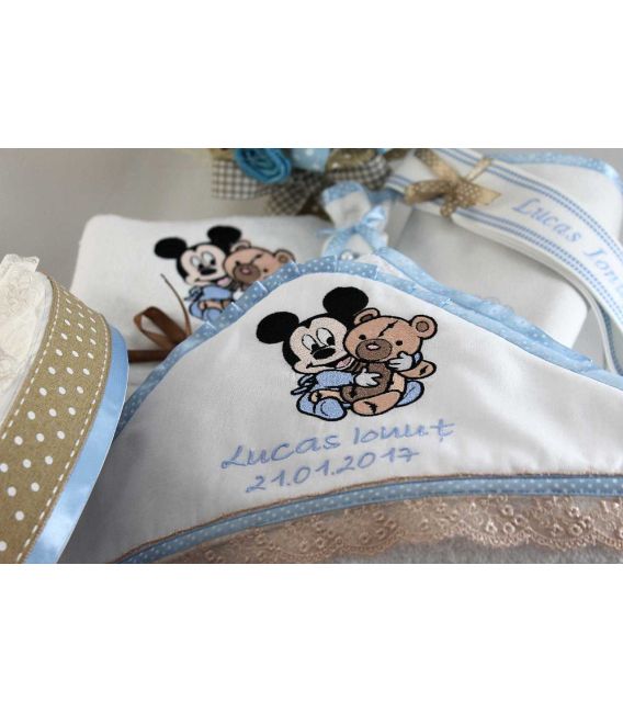 Trusou botez bebe Mickey Mouse si ursulet