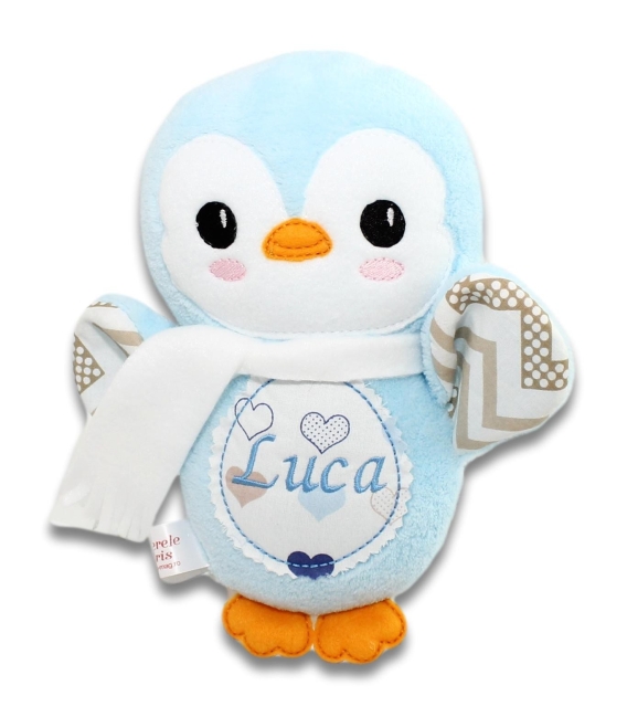 Jucarii personalizate bebelusi - Jucărie personalizată pinguin Luca