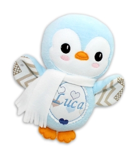 Jucarii personalizate bebelusi - Jucărie personalizată pinguin Luca