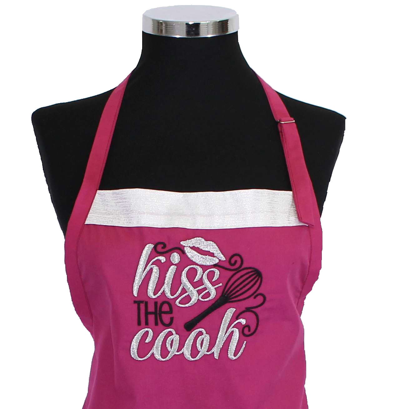 Sickness rural Generous Sort bucatarie femei personalizat cu mesaj Kiss The Cook