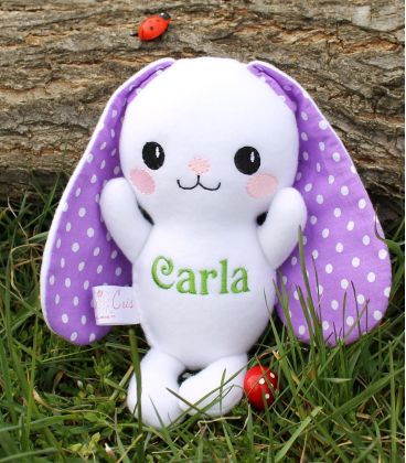 Jucarie personalizata cu nume iepuras Carla