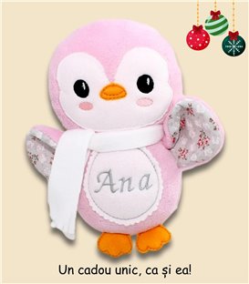 Pinguin roz personalizat